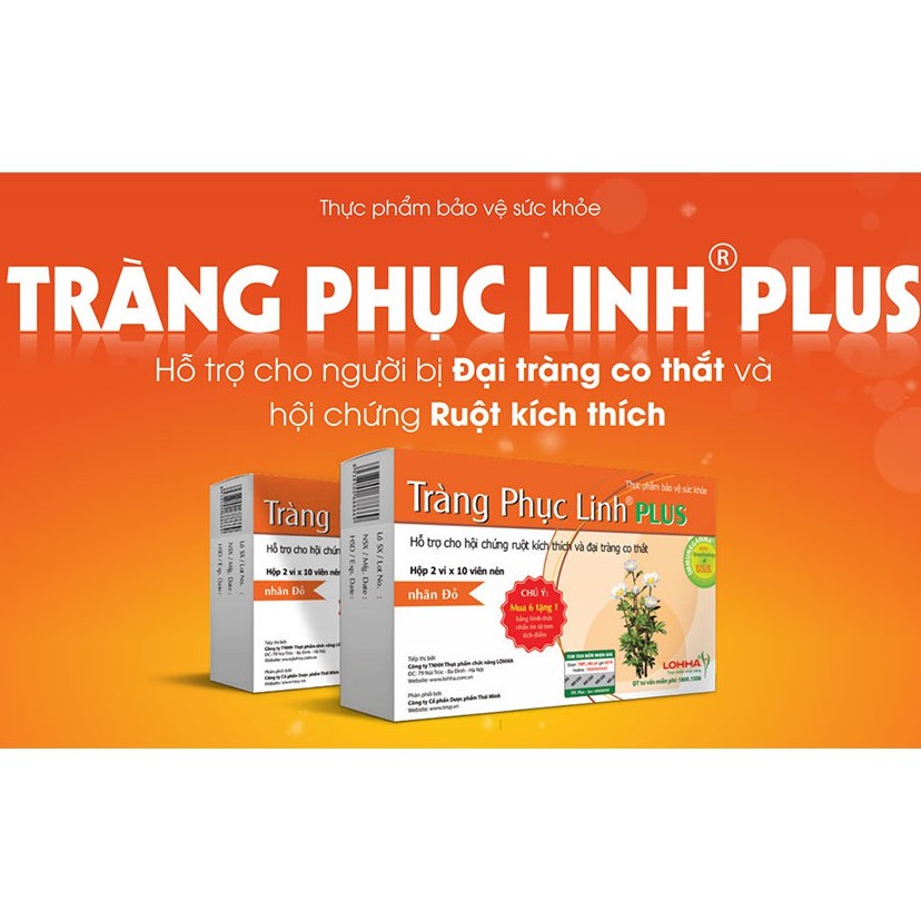 [CHÍNH HÃNG] Tràng Phục Linh plus-hộp 20 viên,(mua 6h tặng 1h bằng tem tích điểm)