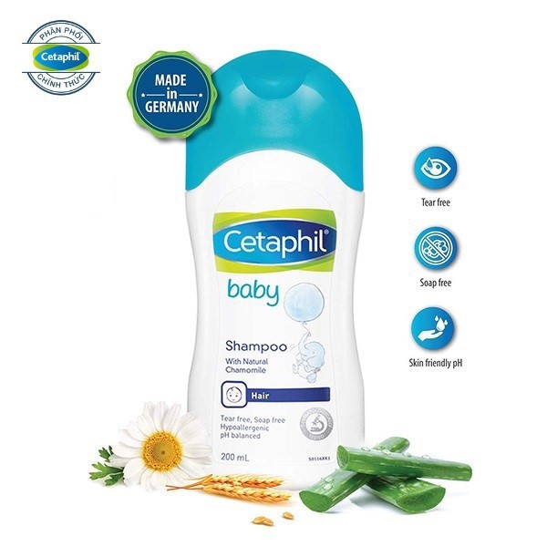 Dầu gội Cetaphil cho bé - Dầu gội Cetaphil Baby Shampoo 200ml HÀNG CHÍNH HÃNG-Skinfa.