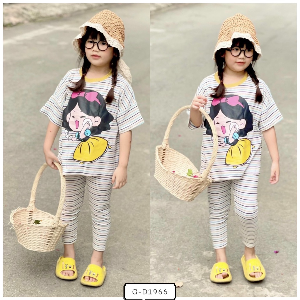 Bộ dài sọc siêu cưng bé gái