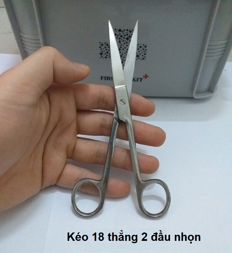 Kéo y tế thẳng cắt thuoc, cắt chỉ từ 10,12, 14, 16, 18cm sản xuất tại Pakistan