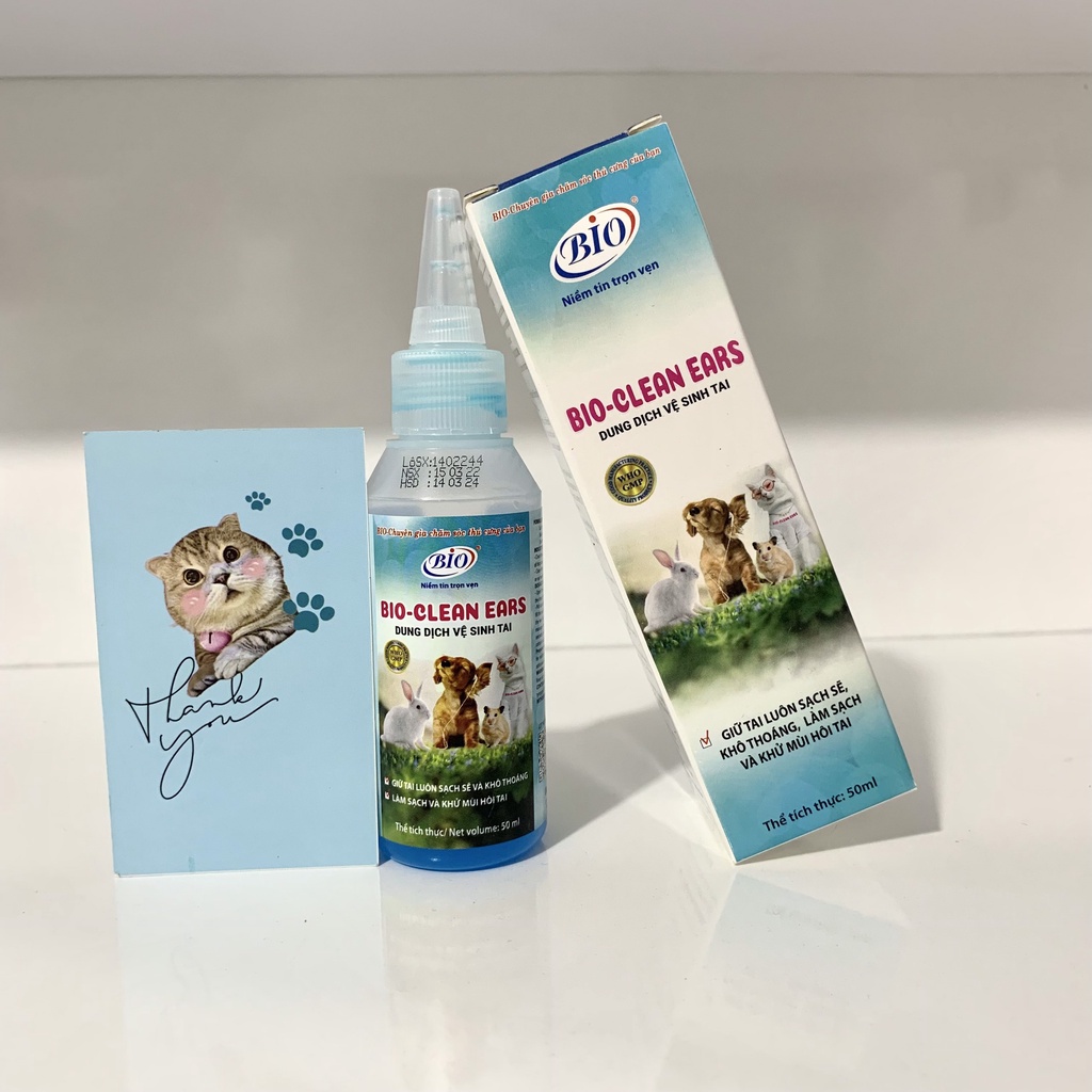 Dung dịch vệ sinh tai giữ cho tai sạch sẽ, khô thoáng khử mùi hôi tai BIO-CLEAN EARS