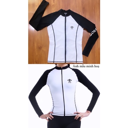 Áo bơi trắng phối tay đen ARA (S, M, L, XL/ Dơ nhẹ) - Thanh lý vnxk
