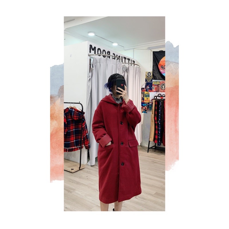 Áo khoác hoodie chất nỉ siêu ấm - SOFT LONGLINE HOODIE COAT | BigBuy360 - bigbuy360.vn