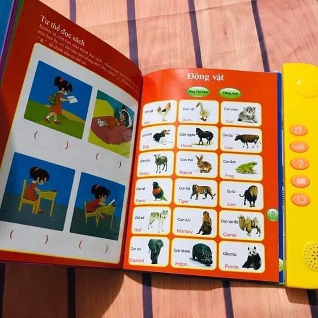 Sách Nói Điện Tử Song Ngữ Anh- Việt Giúp Trẻ Học Tốt Tiếng Anh, Bộ Trò chơi Dạy Chữ Thông Minh cho Bé