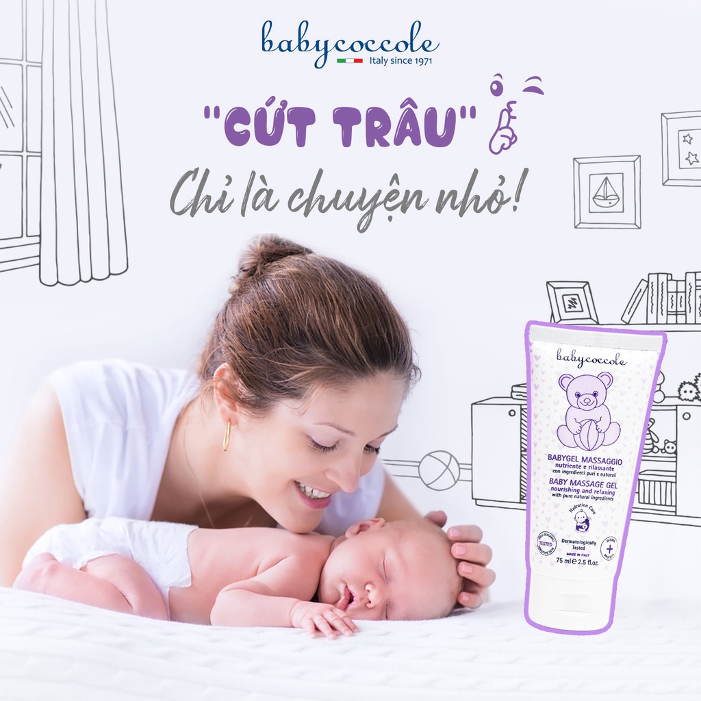 Gel Massage Chiết Xuất Hạnh Nhân Babycoccole 0M+ Làm Sạch Và Nuôi Dưỡng Cho Làn Da Khỏe Mạnh