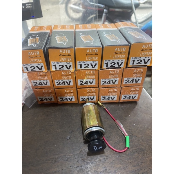 Tẩu châm thuốc lá trên ô tô - cả cụm hoặc riêng đầu châm thuốc- 12v / 24v
