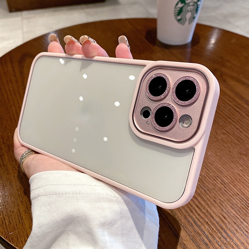 Ốp Điện Thoại Trong Suốt Màu Gradient Lấp Lánh Cho iPhone 13 Pro Max 11 12 Pro Max
