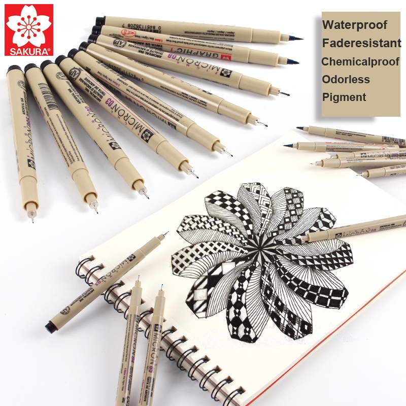 Bút vẽ màu nước Sakura Pigma Micron 005 tiện dụng chất lượng cao