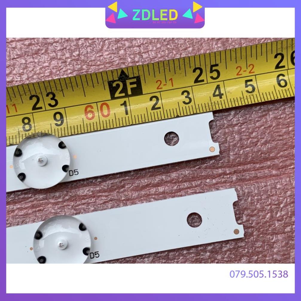 THANH LED TIVI LG 32LH591D 32LJ571D 32''V16.5 ART3 2718 REV0.11 V16.5 32 DH MỚI 100%, THANH 2 THANH, MỖI THANH 5 BÓNG 3V