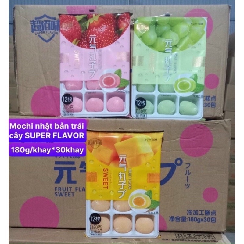 Bánh MOCHI KEM LẠNH 💖FREESHIP💖 Mochi nhật mỗi gói 12 chiếc bánh thơm ngon