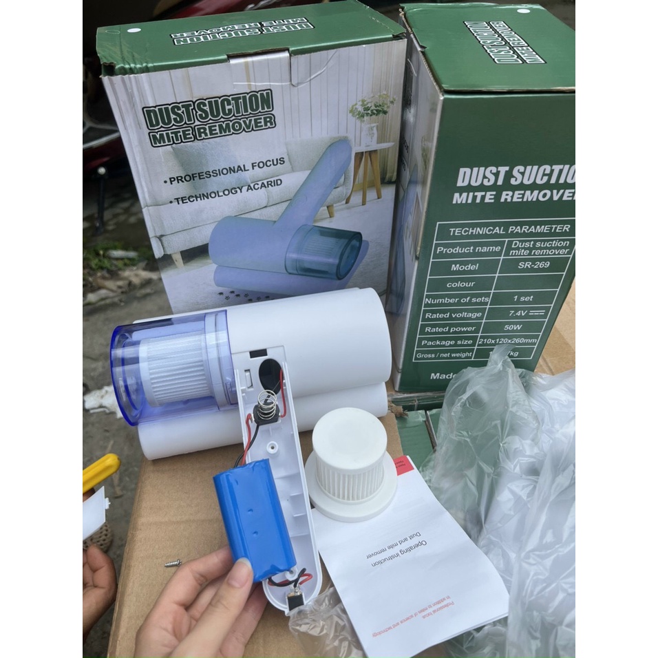 [2 BIN CỰC KHỎE]Máy hút bụi diệt khuẩn UV giường nệm  chuyên sử dụng vệ sinh chăn, ga, giường nệm, ghế sofa