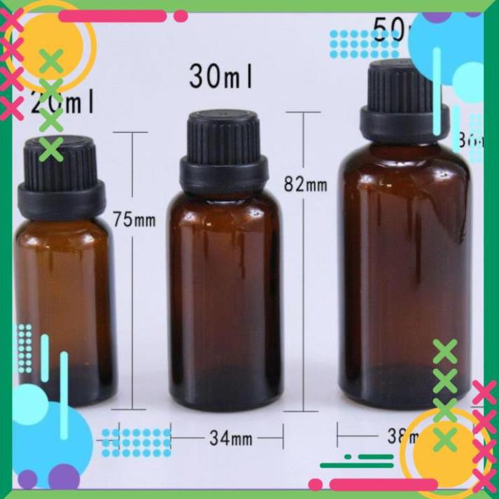 Lọ Chiết Serum ❤ RẺ VÔ ĐỊCH ❤ [5ml,10ml] Chai lọ đựng tinh dầu thủy tinh nắp đen nhỏ giọt , phụ kiện du lịch