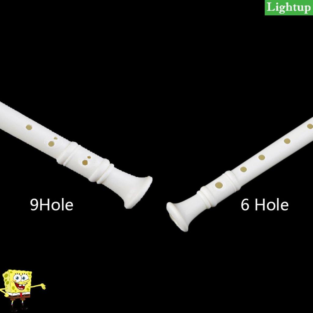 Nhạc cụ làm bằng nhựa ABS màu trắng cho trẻ em Máy ghi âm nhạc Soprano Sáo dài
