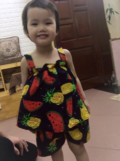 set 4 bộ 2 dây bé gái
