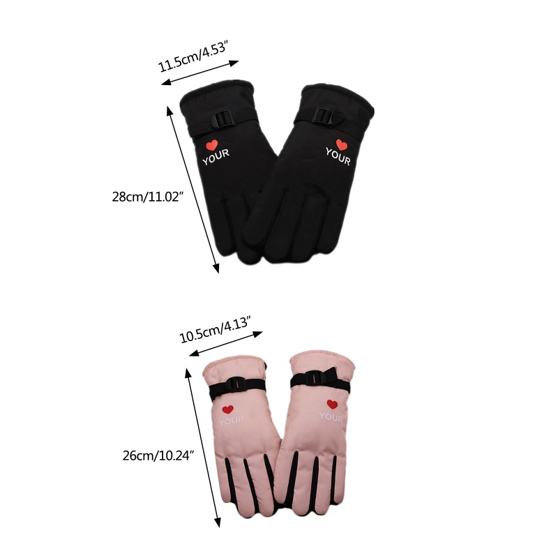 Găng Tay Trượt Tuyết / Leo Núi Lót Lông Cừu Giữ Ấm Mùa Đông Tùy Chỉnh Cho Nam Nữ