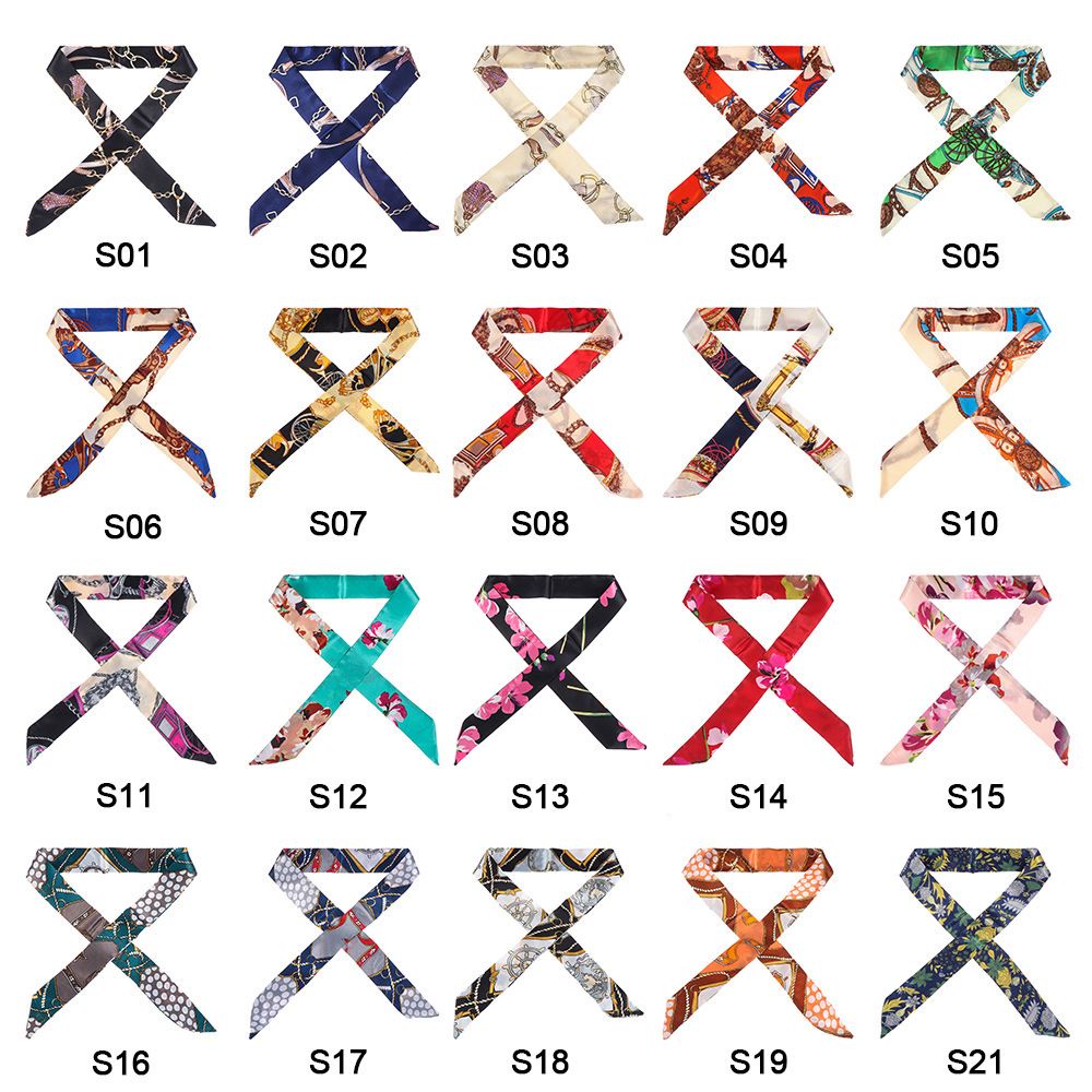 Khăn choàng cổ / buộc thắt lưng bằng lụa 40 màu tùy chọn sành điệu cho nữ