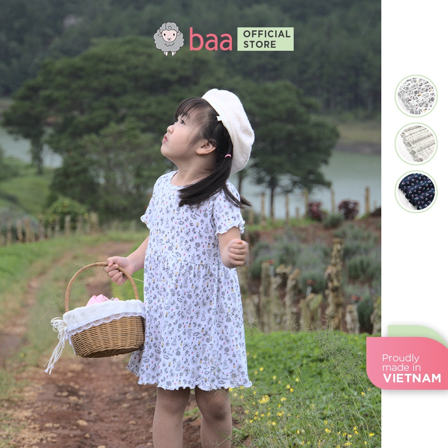 Váy thun bé gái mùa hè BAA BABY kiểu dáng xinh xắn, dễ thương - GT-AD42N