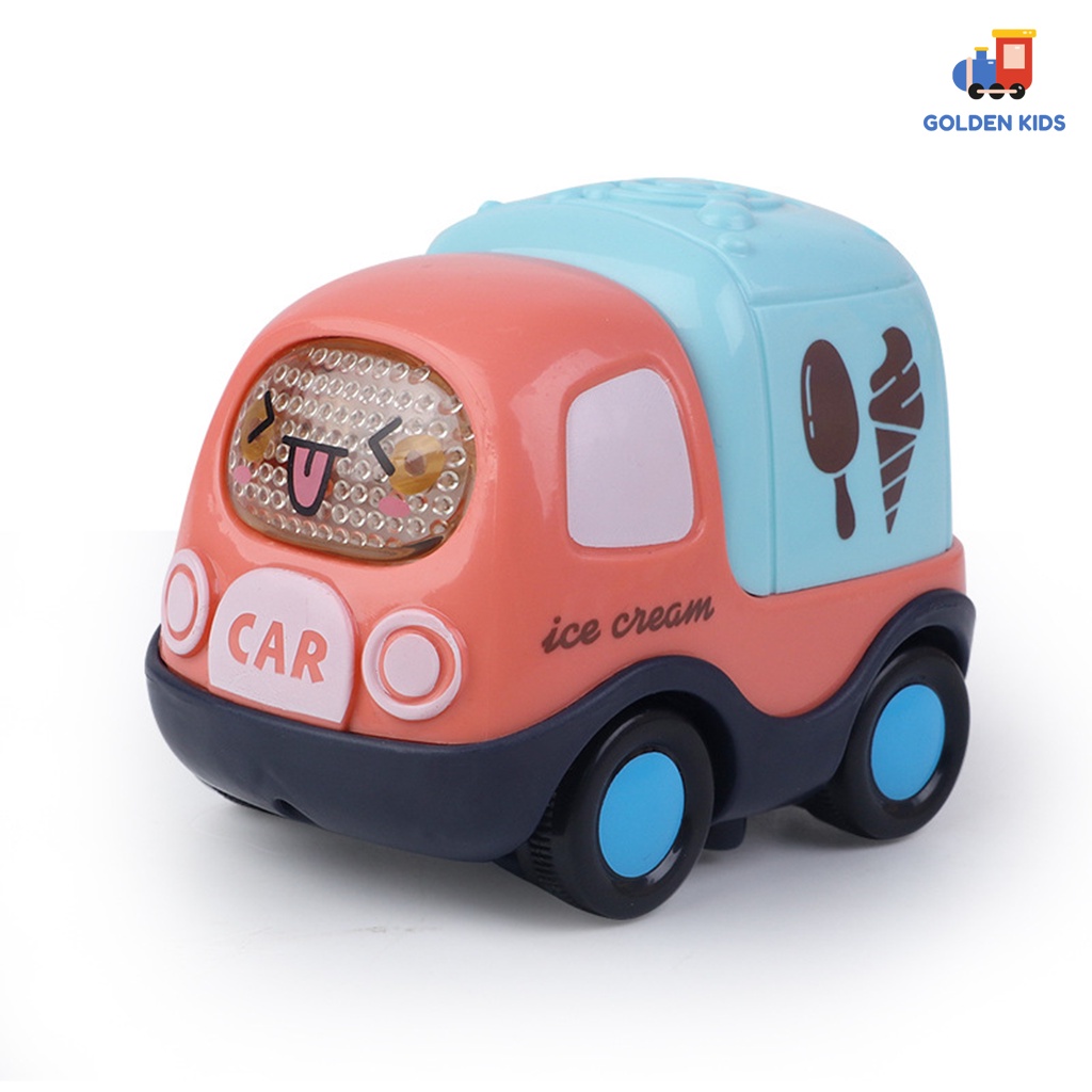 Bộ ô tô đồ chơi quán tính mô tả xe cứu hỏa, cứu thương, cảnh sát, taxi hấp dẫn cho bé
