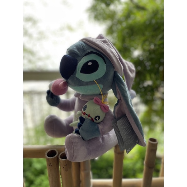 Gấu bông Disney Lilo & Stitch mặc đồ baby ôm bạn Scrump có mộc Disney Store 30-35cm