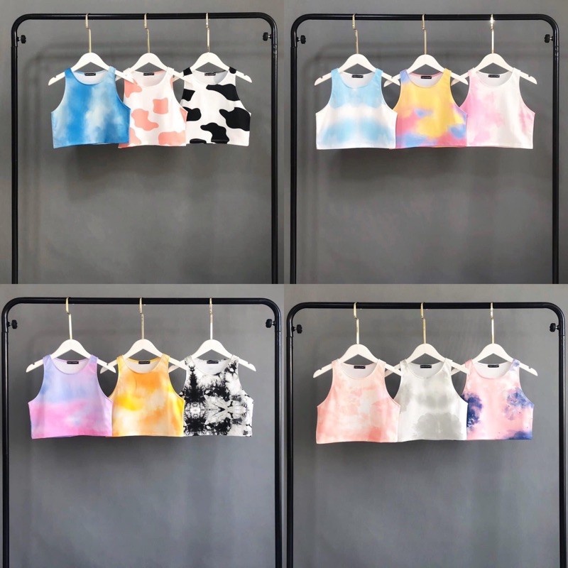 Áo CropTop Loang 3D Ảnh Thật