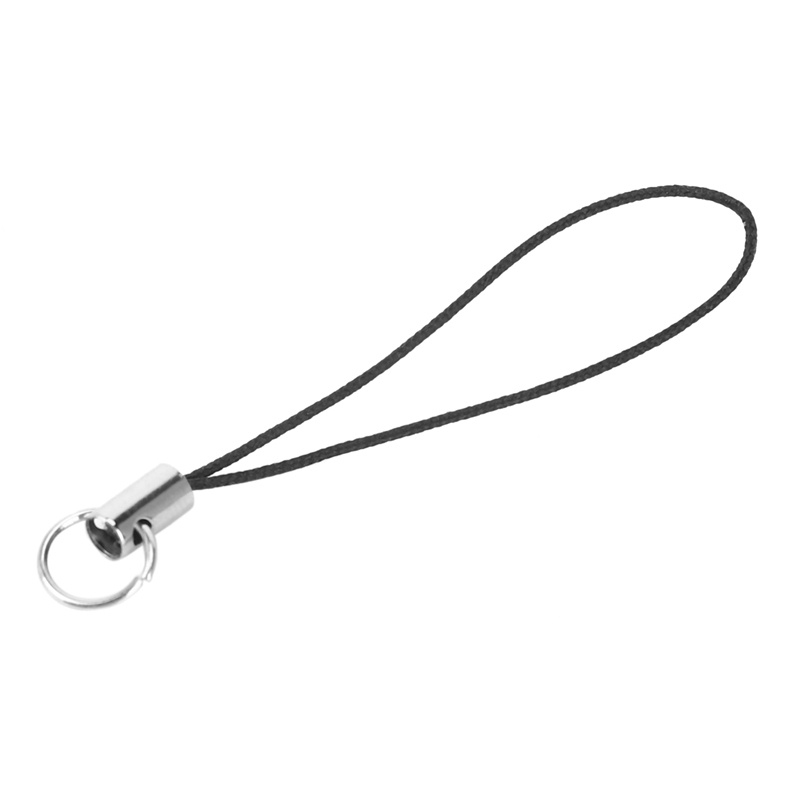 In Stock 10 Piece Cell Phone Strap with Black/Sier Tone Split Ring SSVN