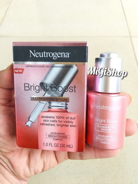 [Hàng Mỹ] Tinh Chất Dưỡng Trắng Da Neutrogena Bright Boost Illuminating Serum 30ml