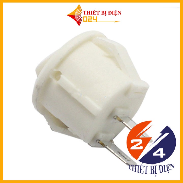 Công Tắc Tròn Nhỏ Màu Trắng Bập Bênh KCD1-103