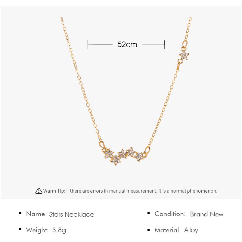 Dây chuyền hình chòm sao đính đá xinh xắn thời trang cho nữ