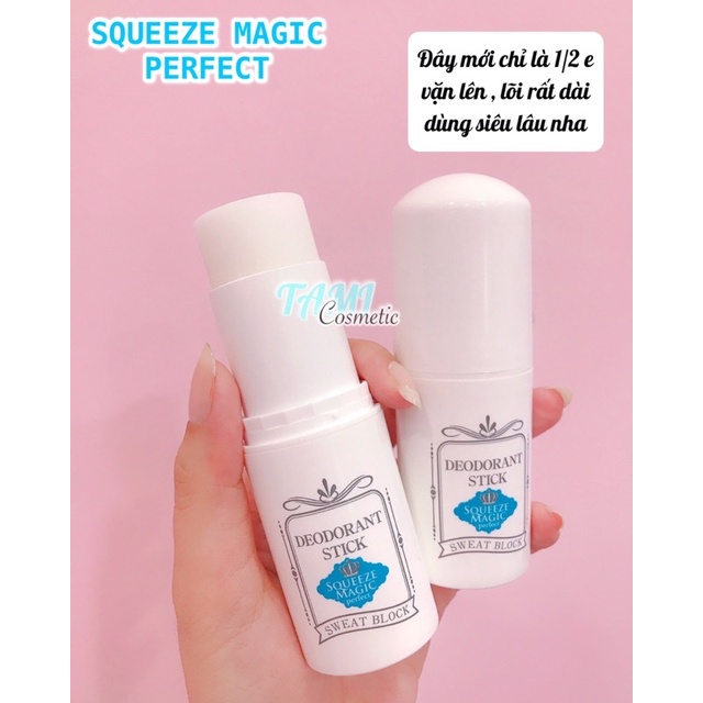 LĂN NÁCH KHỬ MÙI ĐÁ KHOÁNG SQUEEZE MAGIC DEODORANT STICK