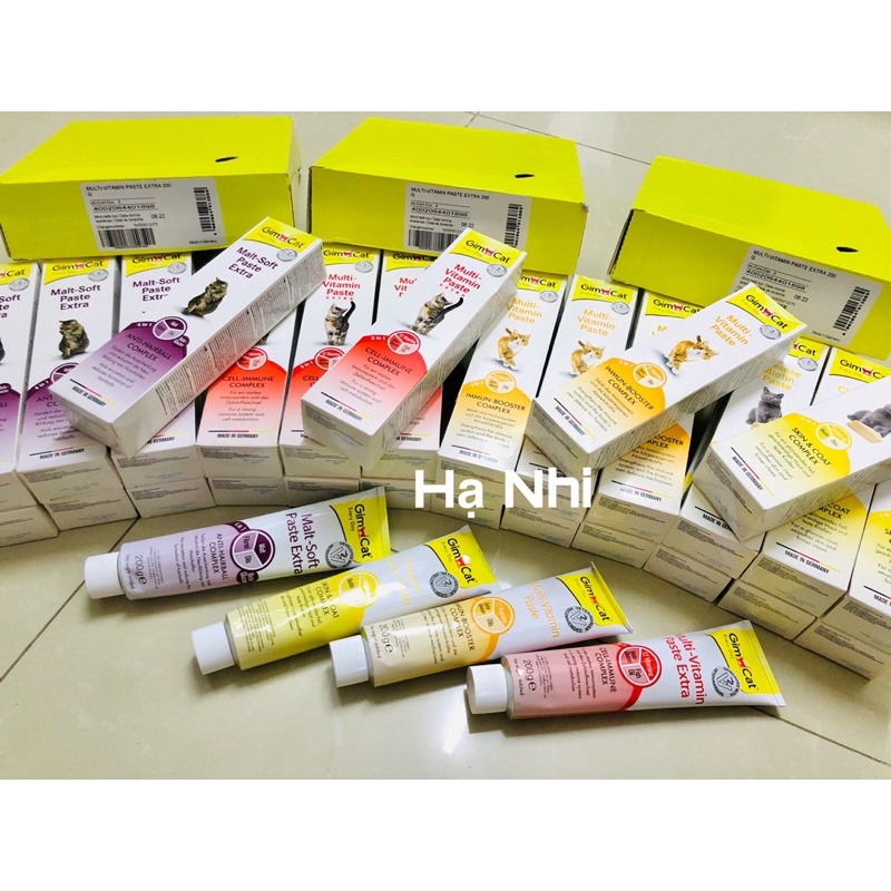 Tuýp: 200g Gimcat Gel dinh dưỡng cho mèo - Tăng sức đề kháng - Đẩy búi lông