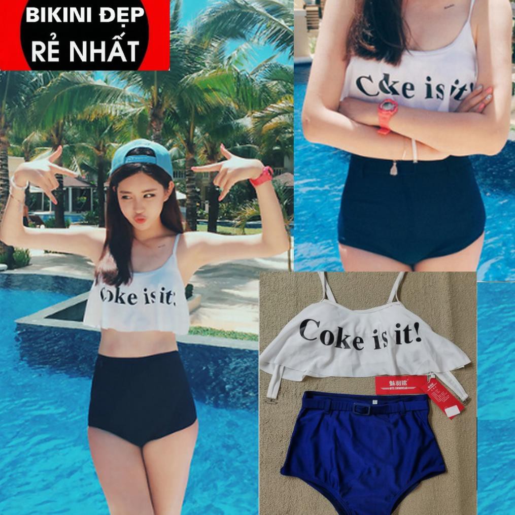 Bikini Quảng Châu 2021 Đồ Bơi Ren Sexy Giấu Bụng Sang Chảnh Ulzzang 👙