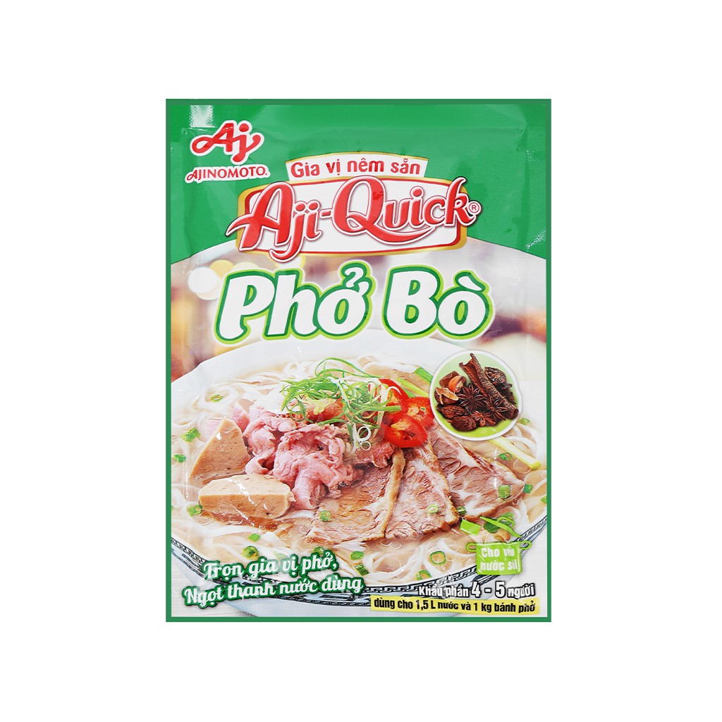 [57g] Gia vị nêm sẵn nấu phở bò Aji Quick [VN] AJINOMOTO
