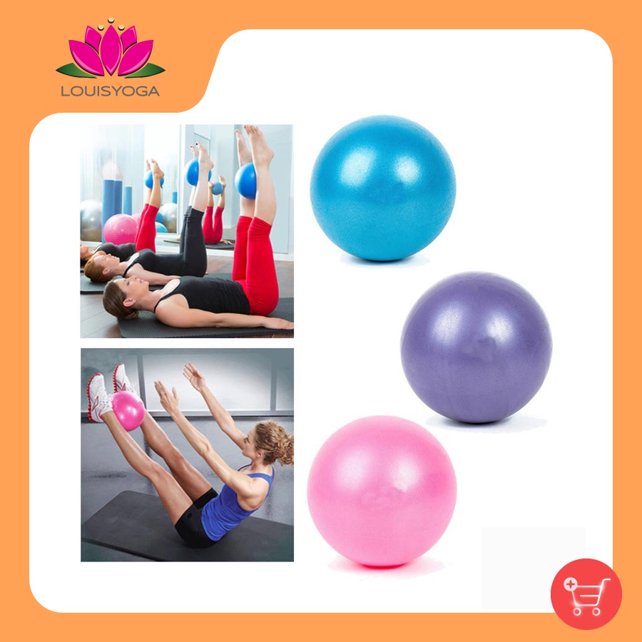 Bóng tập yoga trơn loại nhỏ 25cm 8 màu sắc