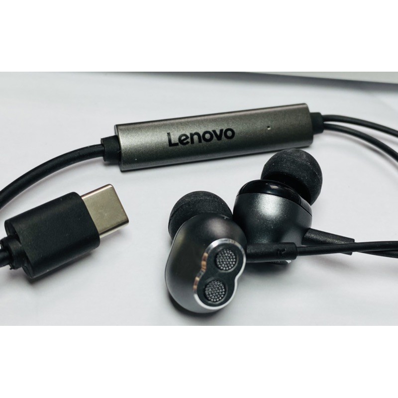Tai nghe dây có mic Lenovo HF 160 type C kết nối máy tính bảng, máy tính điện thoại