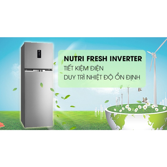 Tủ lạnh Electrolux Inverter 308L EBB3402K-A
