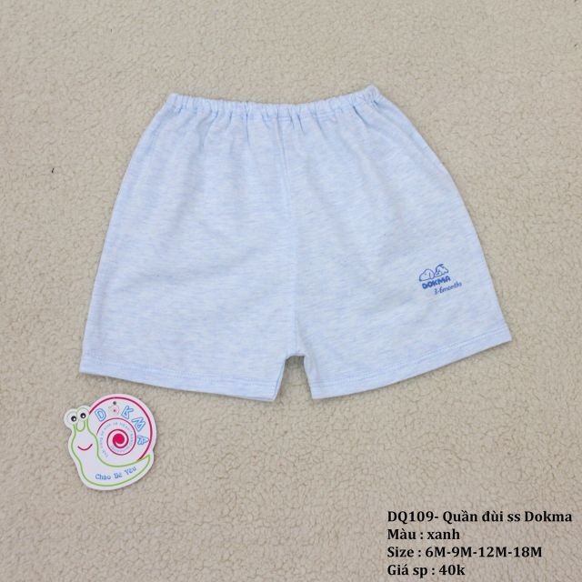 DQ109 Dokma - Quần đùi sơ sinh siêu mềm cho bé