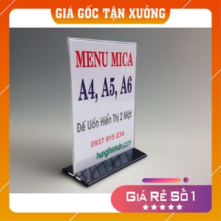 Menu Mica để bàn