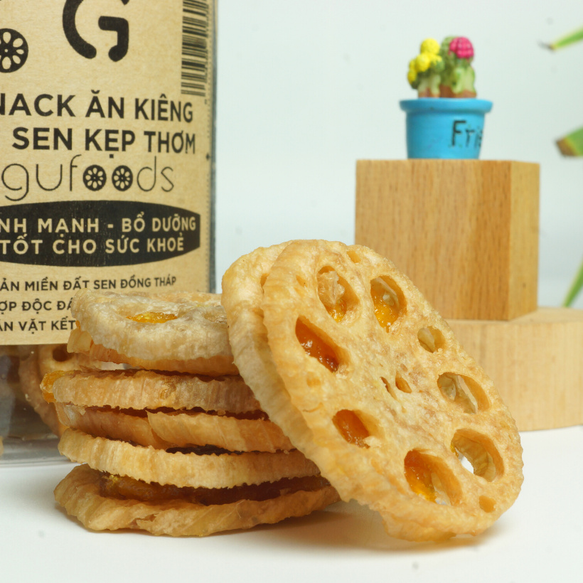 Bánh ăn kiêng củ sen kẹp thơm GUfoods - Lành mạnh, bổ dưỡng, tốt cho sức khoẻ | BigBuy360 - bigbuy360.vn