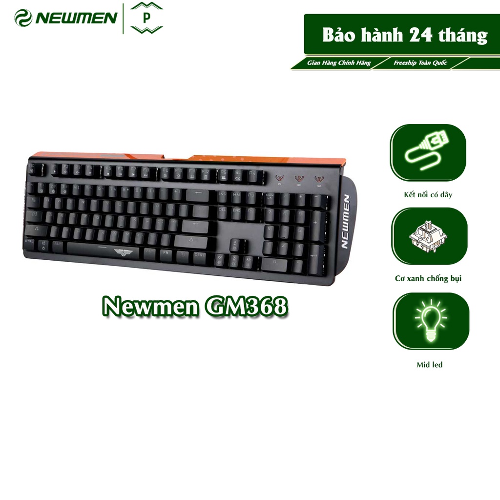 ˂PATECH˃ Bàn phím cơ gaming Newmen GM368 Mix Led - Hàng Chính Hãng