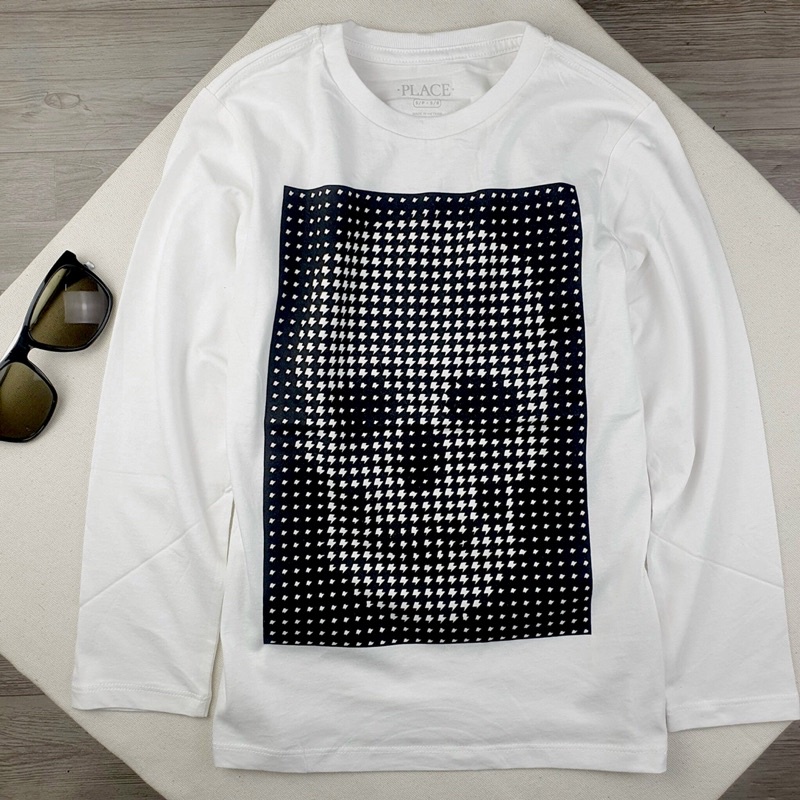 Áo Dài Tay Bé Trai Cotton 1-16Y xuất xịn hãng Palce/ Áo Thun Thu Đông Bé Trai