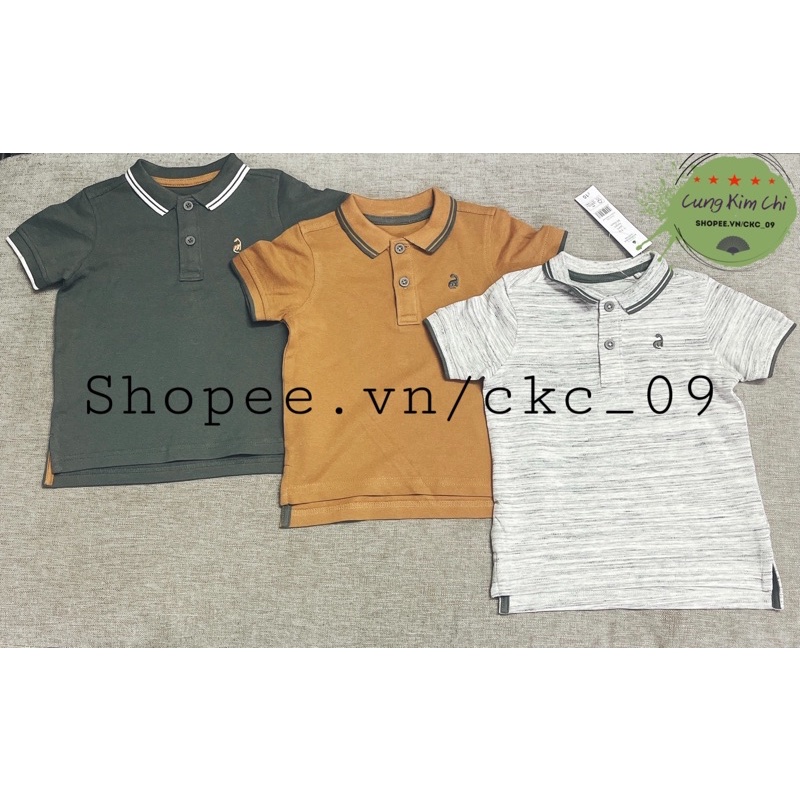 Tách set 1 áo polo màu cho bé trai Geogre UK phom chuẩn