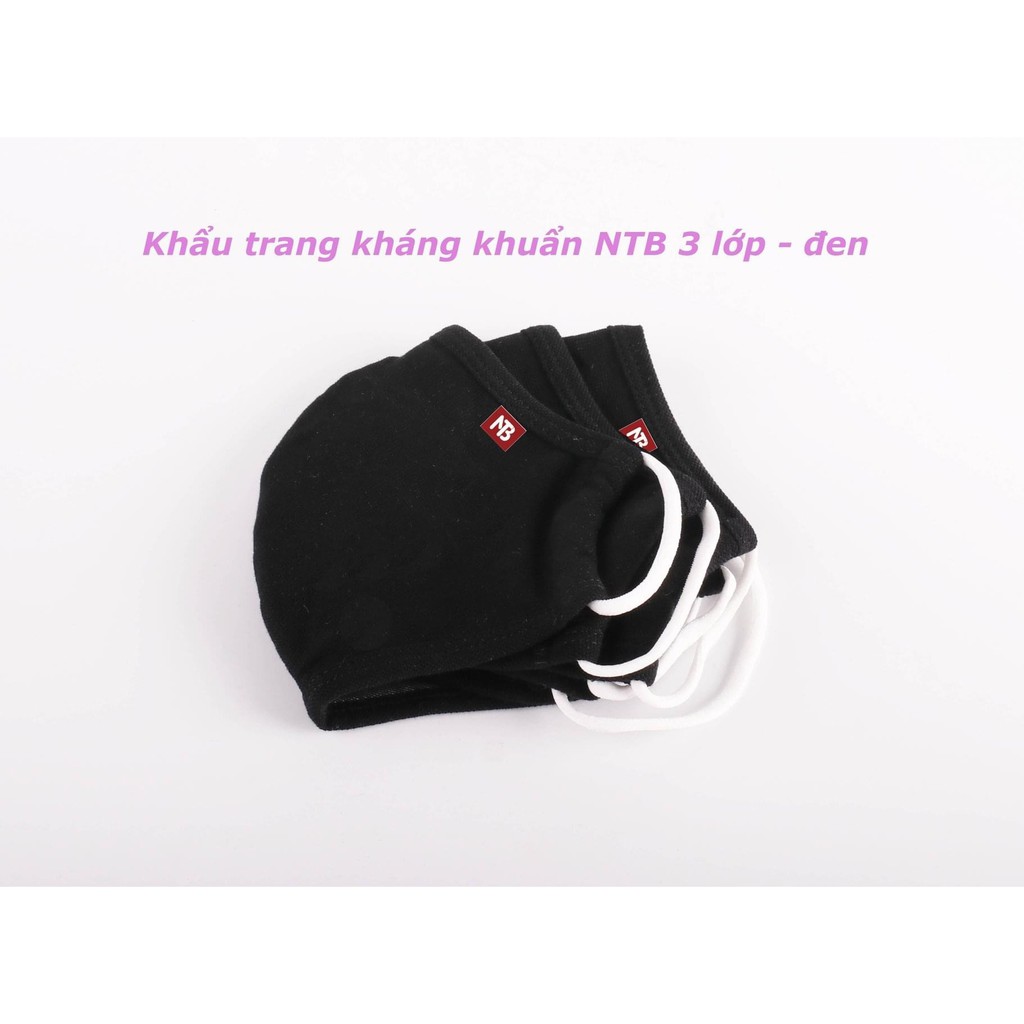 [NTB] Khẩu Trang Vải Kháng Khuẩn 3 Lớp 100% Cotton. Tái sử dụng 30 lần | BigBuy360 - bigbuy360.vn