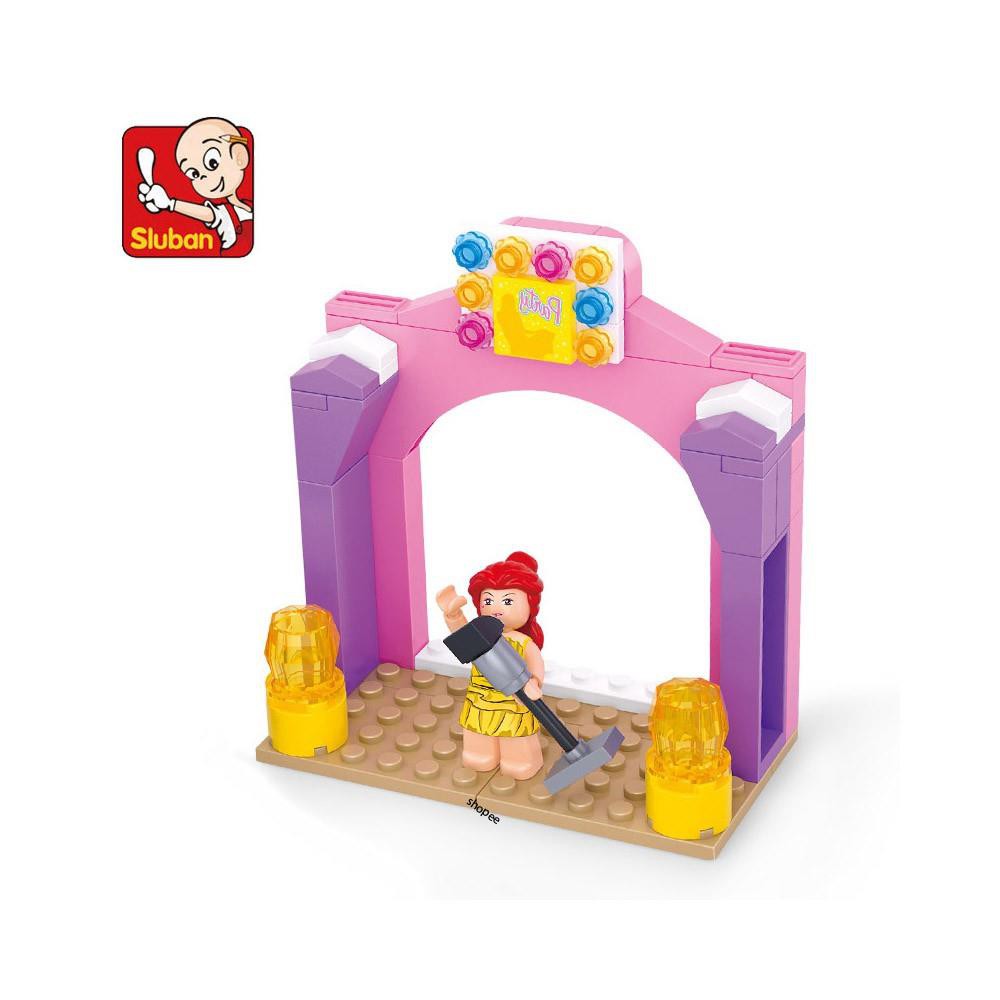 [Lego con gái ] Đồ chơi lego dành cho bé gái ⚡ Ảnh thật ⚡ Bộ Lắp Ráp lego Sân Khấu Nhạc Piano Sluban M38-B0521 (109Mảnh)