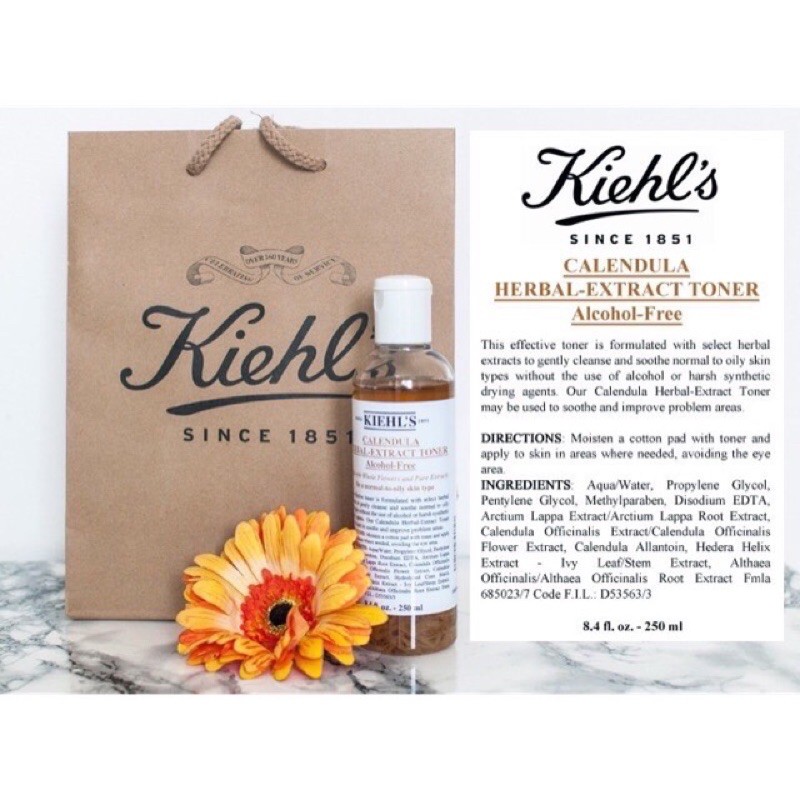 (Sẵn-Bill US) Toner hoa cúc KIEHL’S Calendula Herbal Extract Toner