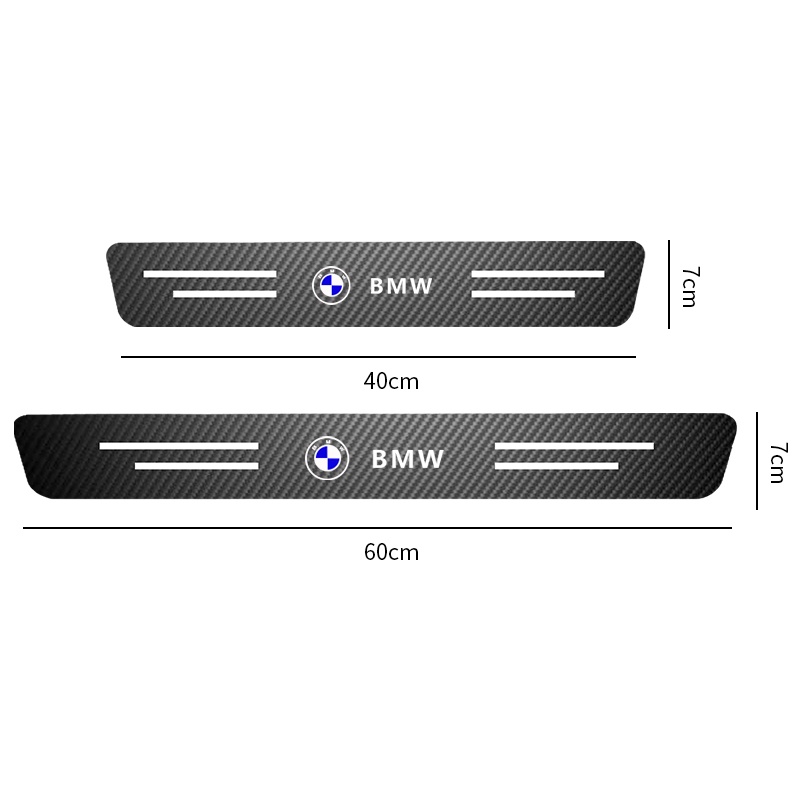 Bộ 4 Miếng Dán Sợi Carbon Chống Trầy Xước Bảo Vệ Cửa Xe Hơi BMW Audi VW