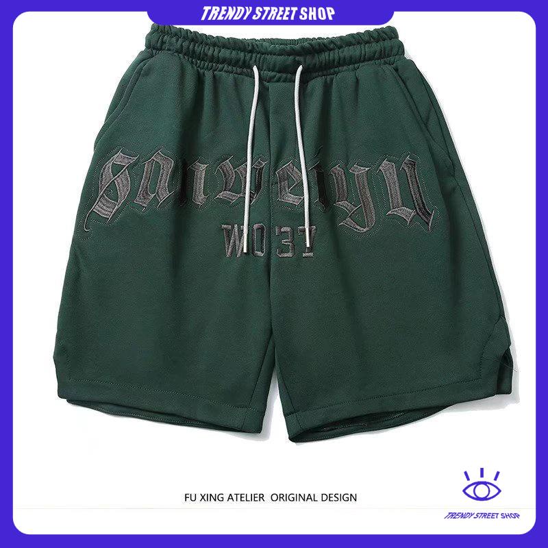 Quần Short Ống Rộng In Chữ Phong Cách Hiphop Cho Cặp Đôi