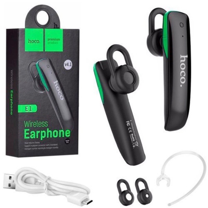 Tai Nghe HOCO E1 Không dây Bluetooth 4.1 Dành cho điện thoại iPhone iP Xiaomi Huawei Samsung Oppo Realme giá rẻ bền đẹp