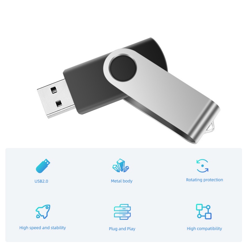 Usb Ankndo A02 2.0 32GB 64GB 128GB Dung Lượng Thực Tế Ảo 128GB 16GB 8GB