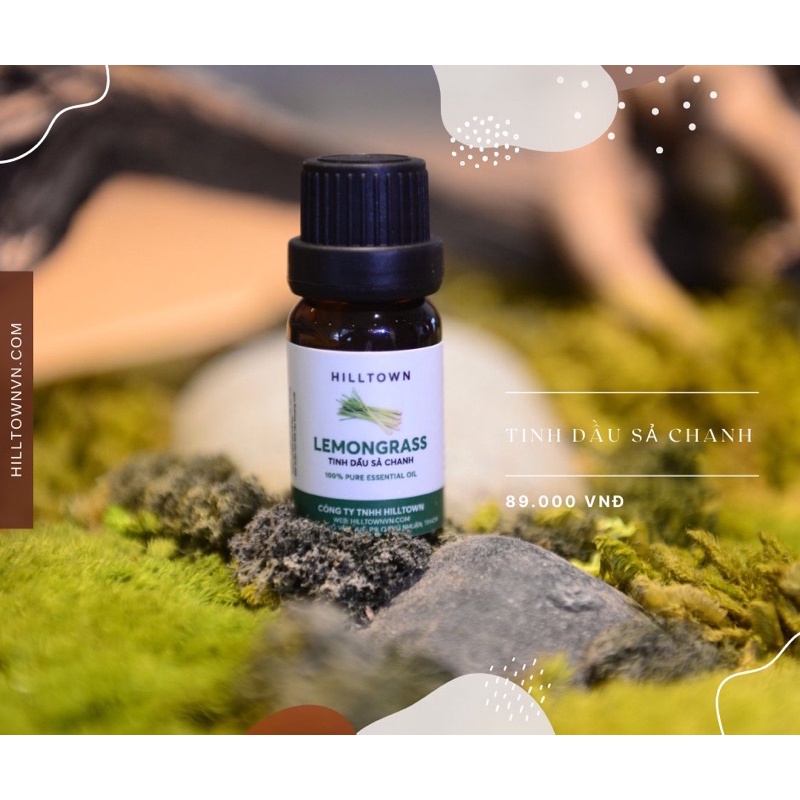 Tinh dầu sả chanh Hilltown, xông phòng tạo mùi hương thư giãn, kháng khuẩn, đuổi muỗi, dung tích 10ml