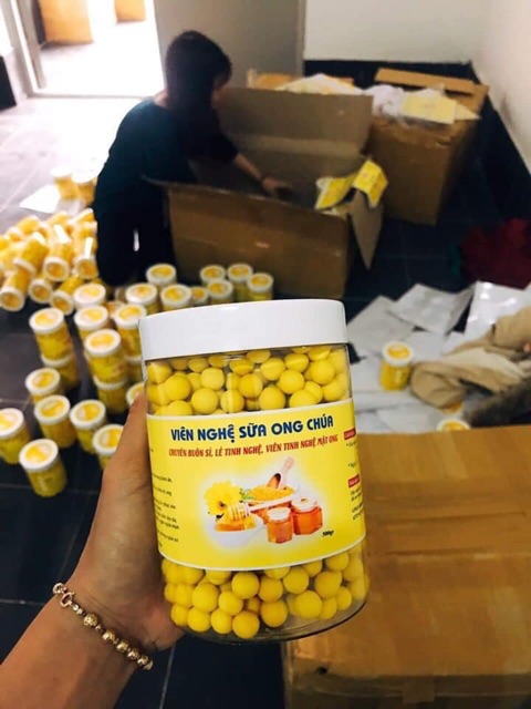 Viên tinh bột nghệ mật ong sữa ong chúa  (Lọ 500gr) | BigBuy360 - bigbuy360.vn